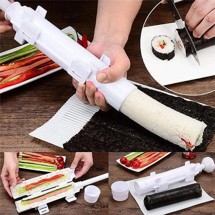 Sushi Maker DIYTool Roller Meat Vegetables Bazooka Rice Mould Sushis Mold Tube - Aimall
