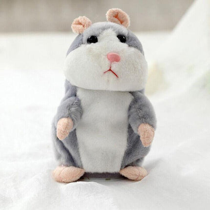 Talking Hamster Chat Mimicry Pet Record hamster Doll Xmas Plush Toy Nod Mouse AU - Aimall