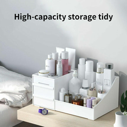 Cosmetic Makeup Organizer with Drawers Bathroom Skincare Storage Box Holder Case - Aimall