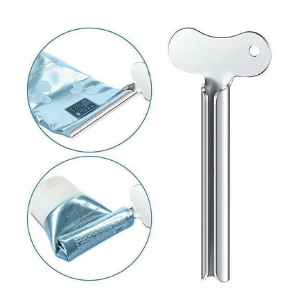 4X Stainless Steel Tube Toothpaste Squeezer Easy Key Dispenser Rolling Holder AU - Aimall