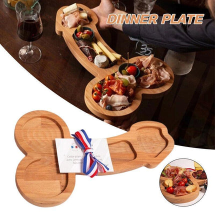 Wooden Cheese Board Serving Aperitif Board Charcuterie Board Meat Cheese Platter - Aimall