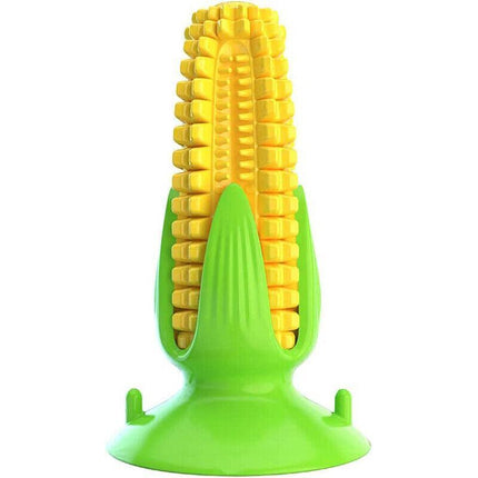 Dog Squeaky Chew Toys Teeth Clean Stick Corn Pet Dental Toothbrush Molar Stock - Aimall