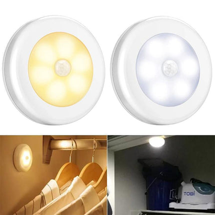 LED Motion Sensor Night Light Indoor Outdoor Battery Operated Stairs Hallway AU - Aimall