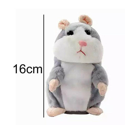 Talking Hamster Chat Mimicry Pet Record hamster Doll Xmas Plush Toy Nod Mouse AU - Aimall