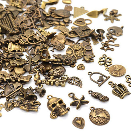 Bulk Tibetan Silver Mixed Charms Pendants For Jewelry DIY Making Craft Findings - Aimall