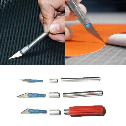 13 Pieces Hobby Craft Knife Set With Case-3 Knives +13 Cutting Blades Art Knives - Aimall