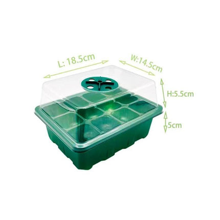 3/5/10 Set 12 Hole Plant Seed Grow Box Propagation Nursery Seedling Starter Tray - Aimall