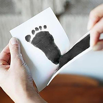 Baby Hand Footprint Photo Frame Kit Pet Safe Inkless Wipe Newborn Print Gift New - Aimall