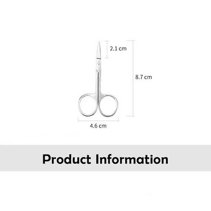 Nose Hair Scissor Remover Stainless Steel Trimmer Safety Thick Clipper Round Tip - Aimall