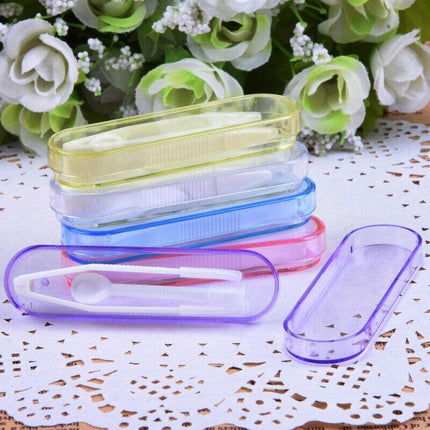 Contact Lens Tweezers Stick Inserter Remover Tool Kit Tip Storage Case Box Set - Aimall
