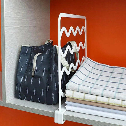 NEW 4PCS Closet Organizer Shelf Divider Clothing Rack Wardrobe Division Board AU - Aimall