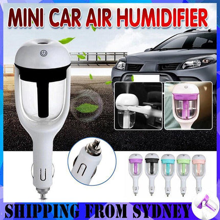 Mini Car Air Humidifier Essential Oil Diffuser Ultrasonic Aroma Mist Purifier - Aimall