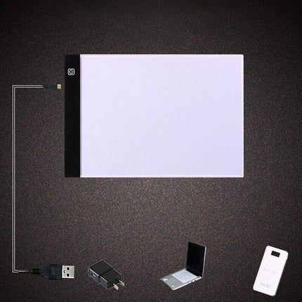 A4 LED Light Box Tracing Drawing Board Art Design Pad Copy Lightbox Day & Light - Aimall