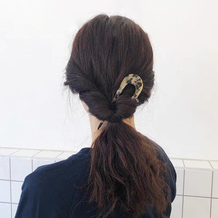 2PCS U-Shape Hair Clips Stick Tortoise Shell Hairstyle Hair Pin Hair Accessories - Aimall