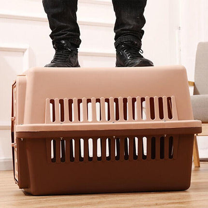 Dog Cat Rabbit Portable Tote Crate Pet Carrier Kennel Travel Airline Carry Bag - Aimall