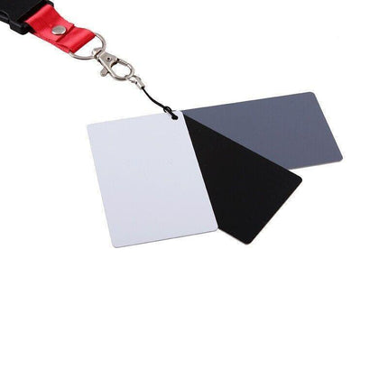 White Balance Card 18% Grey/White/Black Exposure Digital Manual photography AU - Aimall