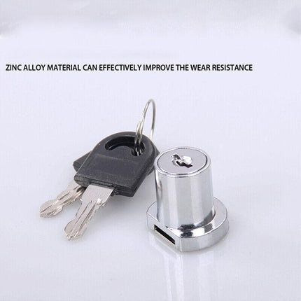 Sliding Window Glass Cabinet Lock Glass Door Lock Cabinet Display With Key AU - Aimall
