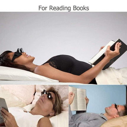 Lazy Creative Horizontal Lie Reading View Glasses Periscope Watch TV On Bed AU - Aimall