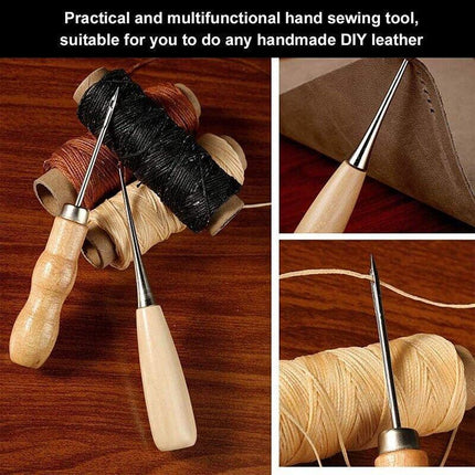 29 Pack Upholstery Repair Kit Leather Craft Tool Kit Leather Hand Sewing Needle - Aimall
