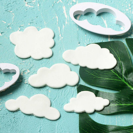 5PCS Clouds Shape Biscuit Cookie Cutter Fondant Cake Decor Baking Mold Tool AU - Aimall