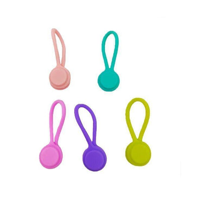 10Pcs Magnetic Tie Cable Organiser Headphone Earphone Cord Winder Holder Clip AU - Aimall