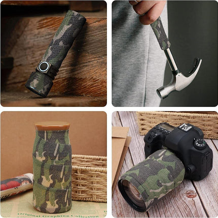 4 Roll Tape Army Camo Wrap Rifle Gun Shooting Hunting Camouflage Stealth Webbing - Aimall