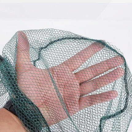 Fishing Net Landing Mesh Fish Catch Tool Telescopic Pole Folding Handle Foldable - Aimall