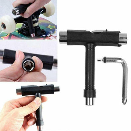Roller Spanner Tool Skate T-Type Wrench Longboard Skateboard Screwdriver Mini AU - Aimall