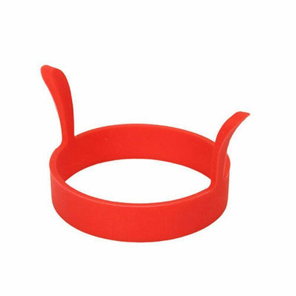4pcs Silicone Egg Rings Non Stick Kitchen Baking Tools Pancake Handles AU Stock - Aimall