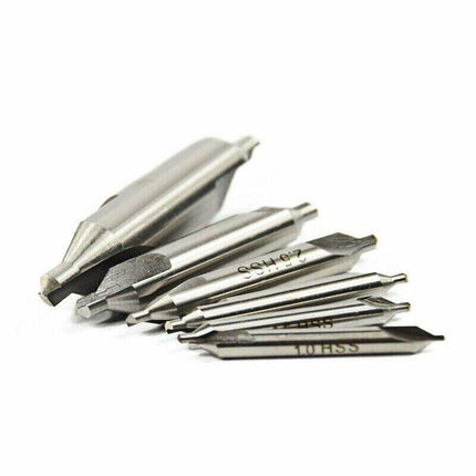 6PCS Combined Center Drill Countersink Bit Lathe Mill Tackle Kit High Speed AU - Aimall