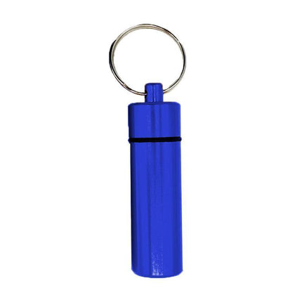 Aluminum Pill Box Case Bottle Cache Drug Holder Keychain Container Waterproof - Aimall