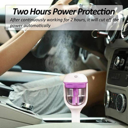 Mini Car Air Humidifier Essential Oil Diffuser Ultrasonic Aroma Mist Purifier - Aimall