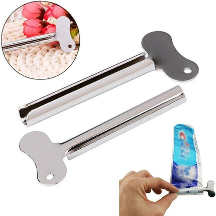 4X Stainless Steel Tube Toothpaste Squeezer Easy Key Dispenser Rolling Holder AU - Aimall