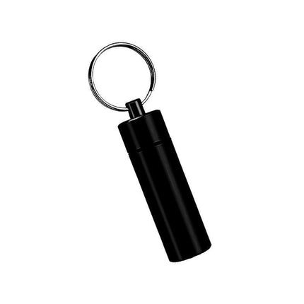 Aluminum Pill Box Case Bottle Cache Drug Holder Keychain Container Waterproof - Aimall