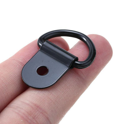 30PCS Black D-Ring Tie Down Stainless Steel Heavy Duty Anchor Point Universal AU - Aimall