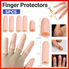 5PCS Silicone Finger Protector Finger Caps Tube Anti-slip Finger Cover AU Stock - Aimall
