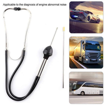 Dual Tube Car Engine Sound Diagnostic Tool Mechanic's Stethoscope Automotive AU - Aimall