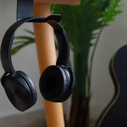 Mount Holder Hook Dual Headset Tape New Clever Headphone Stand Hanger Under Desk - Aimall
