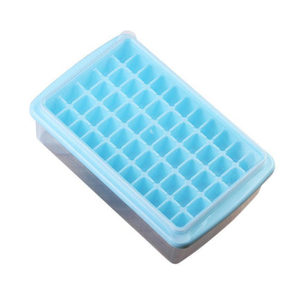 55 Grids Ice Cube Tray Mould with Lid and Storage Box Scoop Set Maker Ice Cube - Aimall