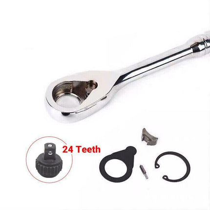 1/4" 3/8" 1/2" Ratchet Wrench Handle Drive Socket Spanner Quick Release Heavy AU - Aimall
