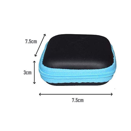 Portable Hard Case Pouch Storage Bag For Earphone Headphone Earbuds Cable - Aimall