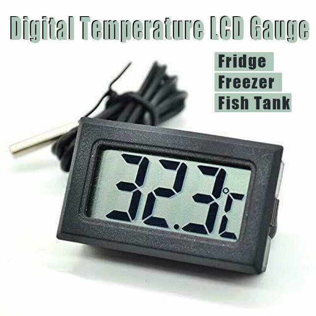 Digital Fridge Freezer Aquarium Fish Tank Thermometer Temperature LCD Gauge AU - Aimall