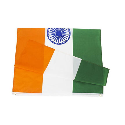 Large India Indian Flag Heavy Duty Outdoor Diwali Divali IN 90x150cm - 3x5ft AU - Aimall