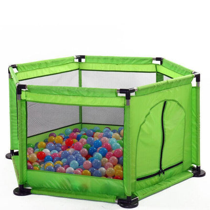 130CM Baby Playpen Child Play Mat Interactive Safety Gate Slide Fence Game Set - Aimall