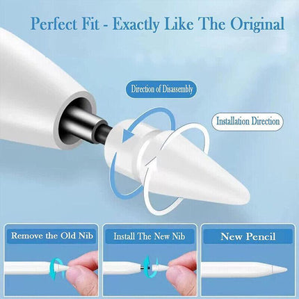 4PCS Replacement Tip for Apple Pencil Nibs for Apple Pencil 1St 2Nd Generation - Aimall