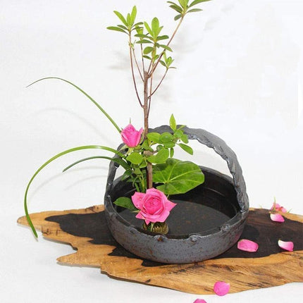 Round Flower Base Holder Spiky Frog Fixed Tool Floral Arrange For Ikebana Kenzan - Aimall