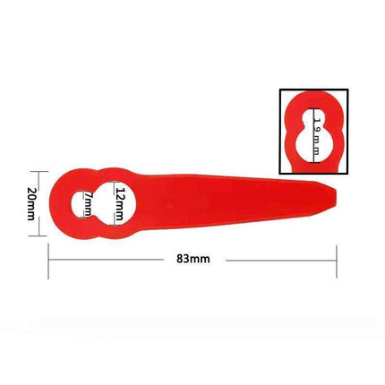 Grass Trimmer Plastic Blades Part Cutter Replace Acc Crop for OZITO Bosh Kuller - Aimall