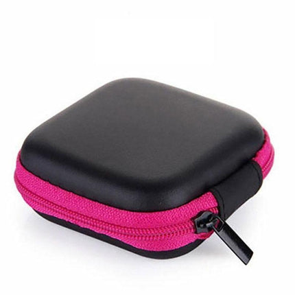 Portable Hard Case Pouch Storage Bag For Earphone Headphone Earbuds Cable - Aimall