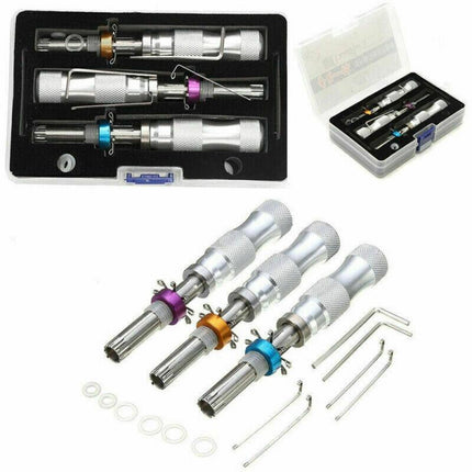 3X Tubular Locksmith Lock Tool Equipment 7.00MM 7.5MM 7.8MM Steel Set Safe Box - Aimall