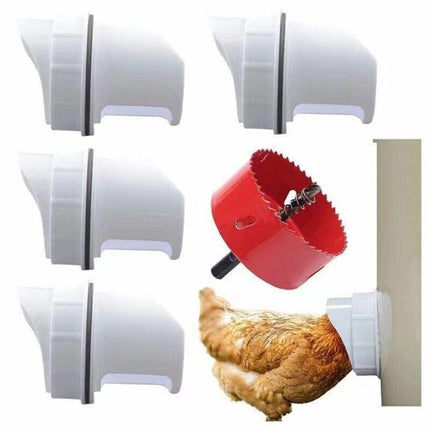 New Chicken Feeder Poultry Pro Feeder DIY Port PVC Gravity Fed Chicken Feeder - Aimall